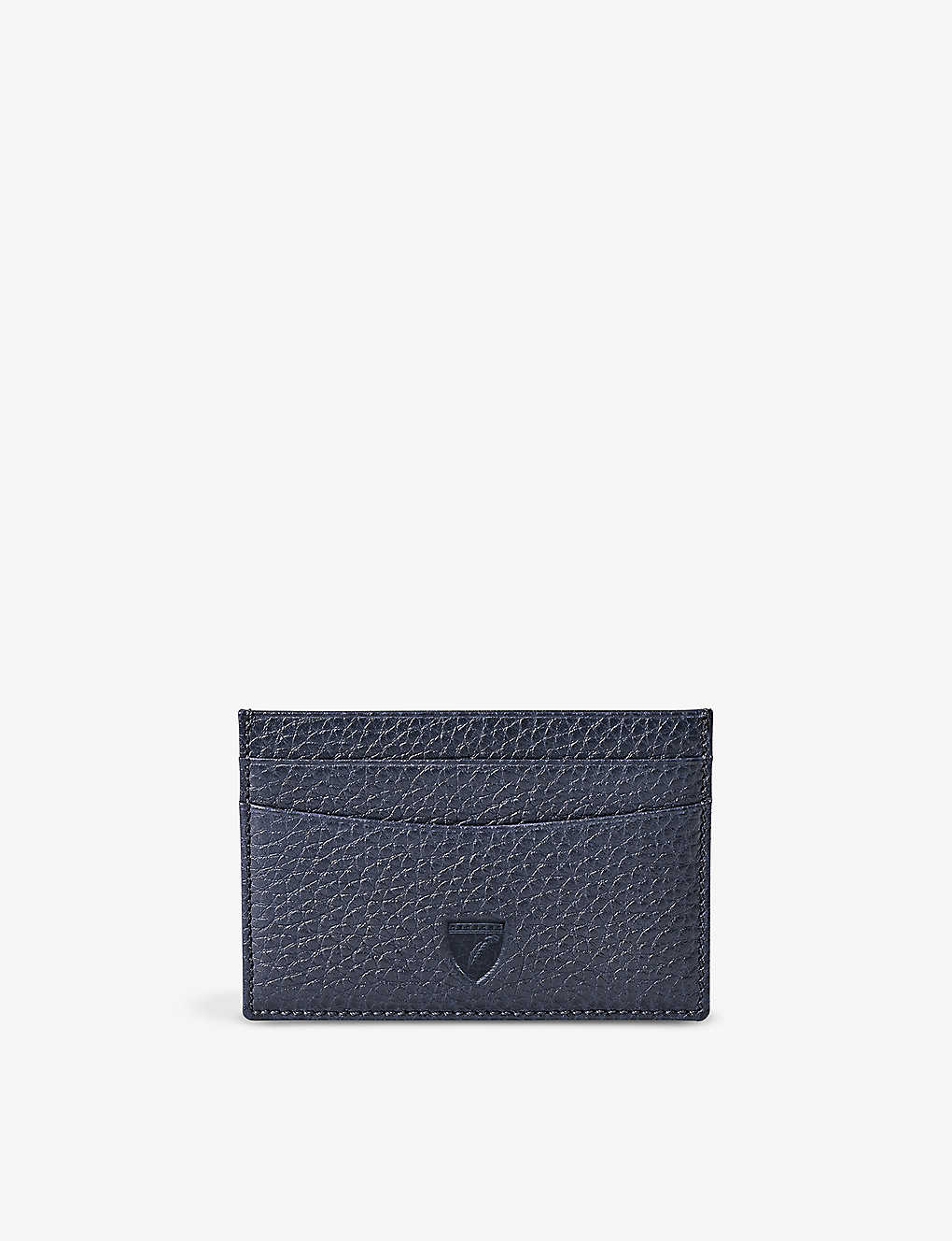 Aspinal Of London Womens Navy Slim Leather Credit Card Case