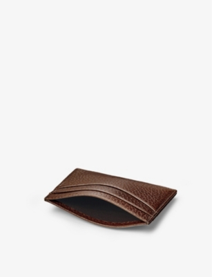 Aspinal Of London Womens Tobacco Slim Leather Credit Card Case In Tobacco
