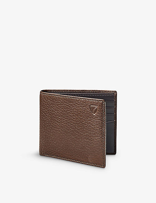ASPINAL OF LONDON: Billfold eight-card leather wallet