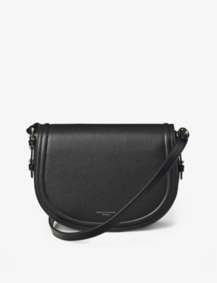 Aspinal Of London Womens Black Stella Leather Satchel Bag