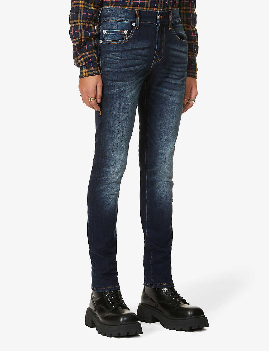 True Religion Rocco No Flap Mid-rise Slim-fit Jeans In Medium Legend