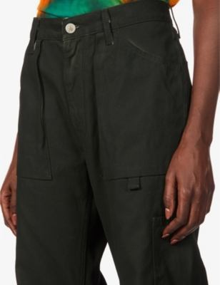 straight cargo trousers