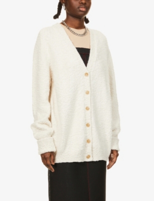 oversized cotton cardigan