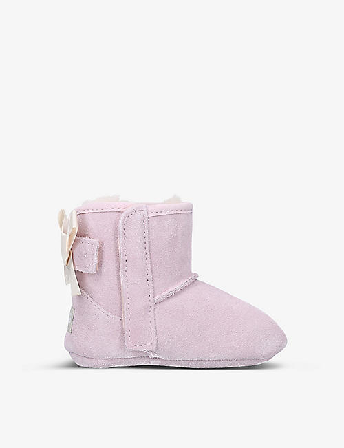 UGG: Jesse Bow II suede boots 0-12 months