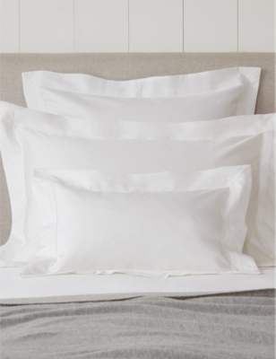 THE WHITE COMPANY: Cavendish Oxford cotton breakfast pillowcase 30cm x 50cm