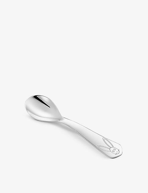 CARTIER: Cartier Baby rabbit-engraved sterling silver spoon