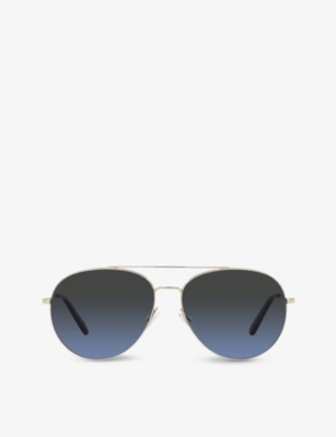OLIVER PEOPLES - OV1285ST Goldsen rectangle-frame titanium sunglasses |  