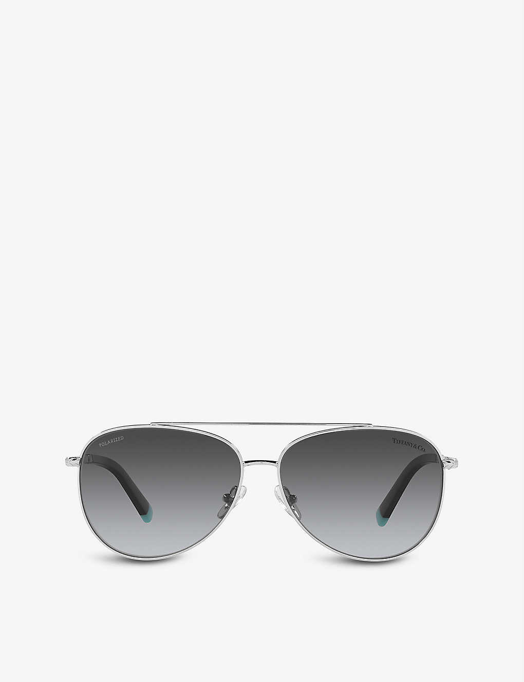 Tiffany & Co Tf3074 Pilot-frame Metal And Acetate Sunglasses In Silver