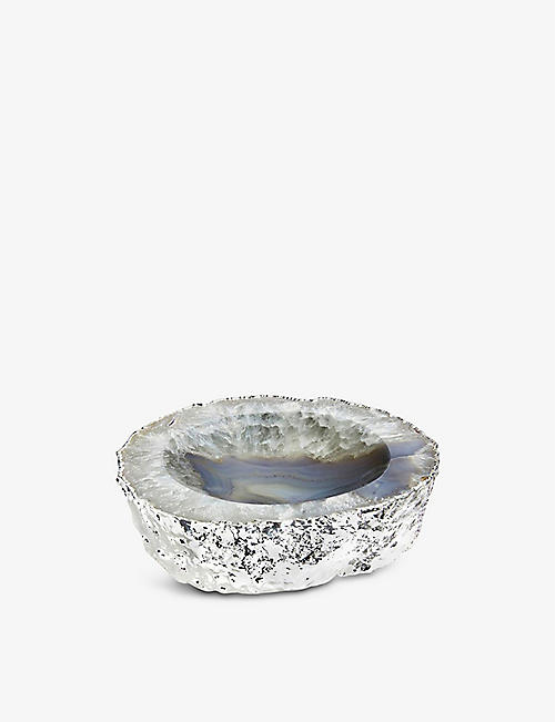 ANNA NY BY RABLABS: Cascita agate and silver bowl 9cm