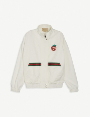 gucci white denim jacket