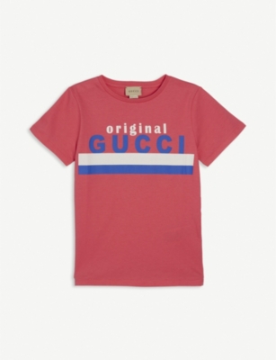 GUCCI - Logo-print cotton-jersey T 