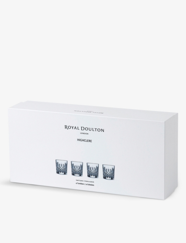 Highclere DOF crystal glasses set of four