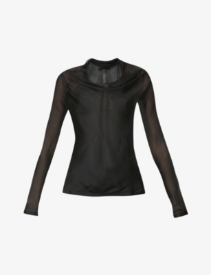 Core high-neck silk ...