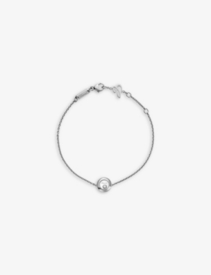 Chopard Happy Diamonds Icons 18ct White-gold And 0.05ct Diamond Bracelet In White Gold