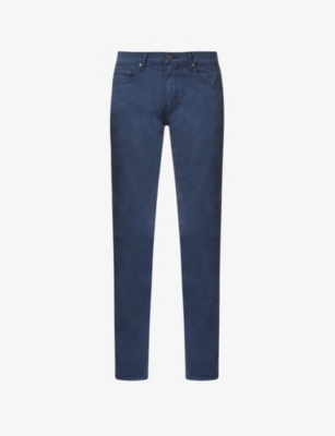 PAIGE: Federal slim-fit straight-leg stretch-cotton jeans