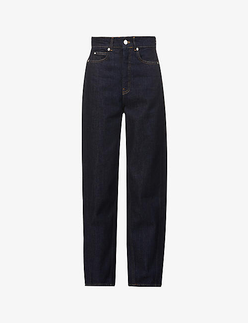 WHISTLES: Authentic high-rise straight-leg jeans