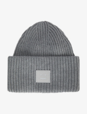 acne studios grey beanie