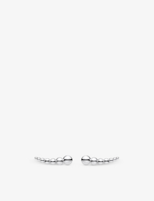 Thomas Sabo Dot Climber Sterling-silver Climber Earrings In Silver-coloured