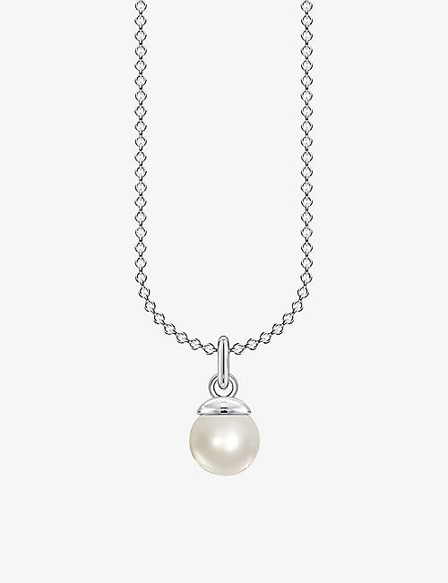 THOMAS SABO: Freshwater pearl and sterling silver necklace