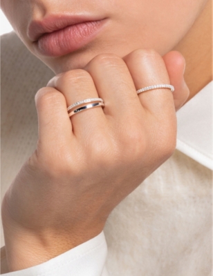 Thomas Sabo Open Sterling-silver And Zirconia Ring In White