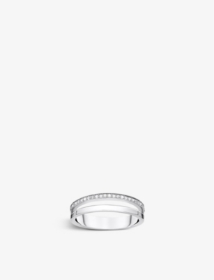 Thomas Sabo Open Sterling-silver And Zirconia Ring In White