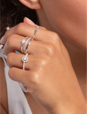 THOMAS SABO: Piercing sterling silver and zirconia ring