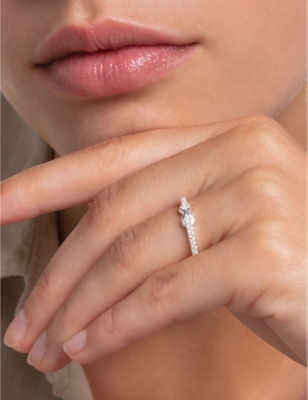 Thomas Sabo Infinity Sterling-silver And Zirconia Ring In White