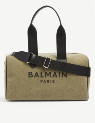 BALMAIN B army canvas duffle bag Selfridges