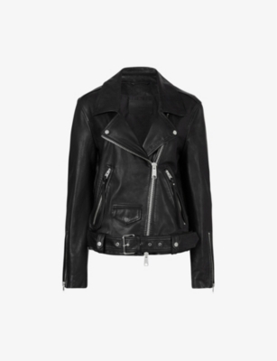 ALLSAINTS - Luna leather biker jacket | Selfridges.com
