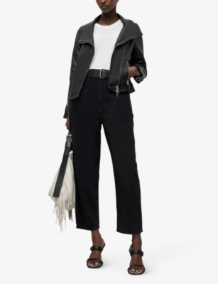 all saints wade leather jacket