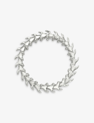 Shop Shaun Leane Womens Sterling Silver Serpent Trace Wide Sterling Silver Bracelet