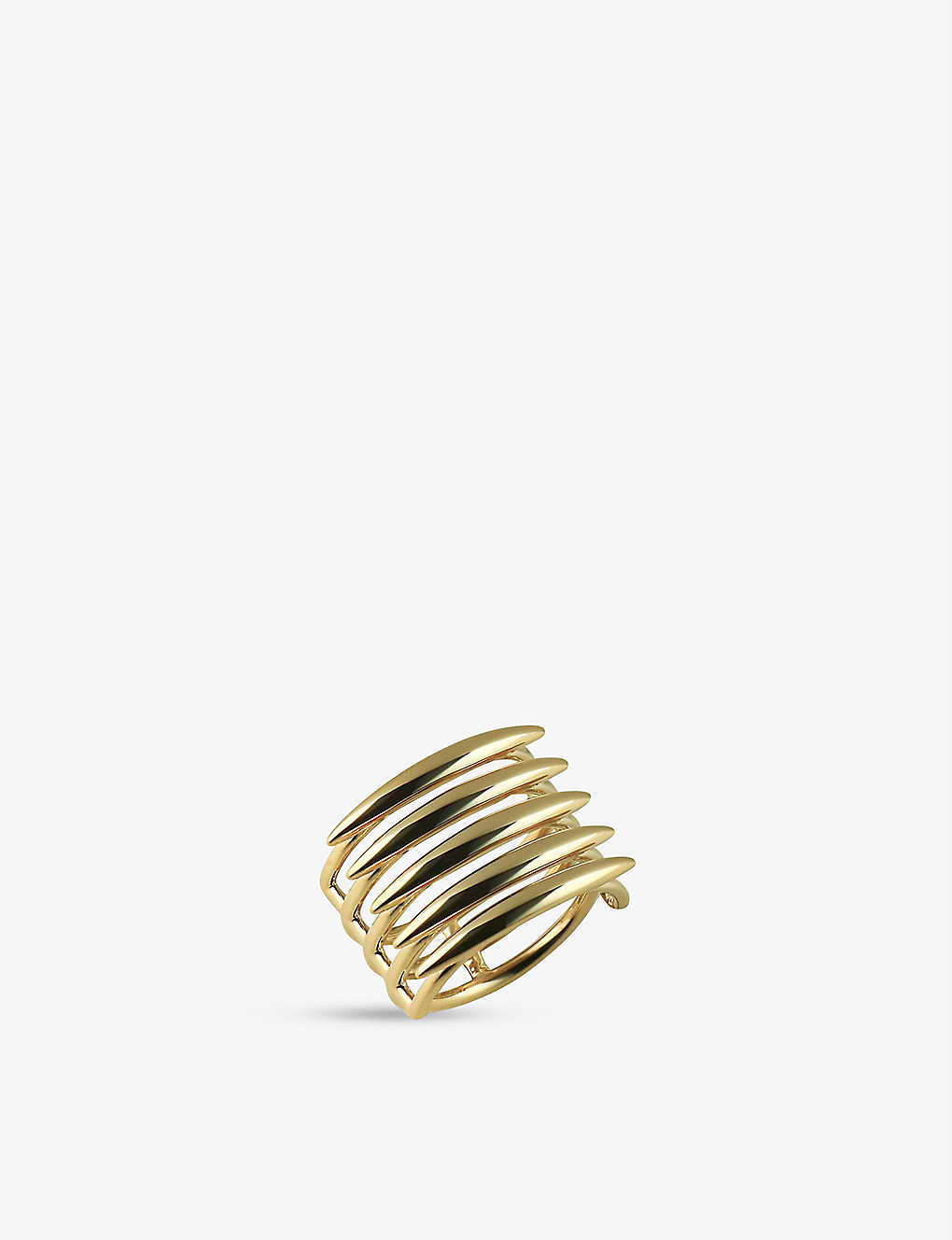 Shaun Leane Quill Yellow Gold-plated Vermeil Silver Ring In Yellow Gold Vermeil