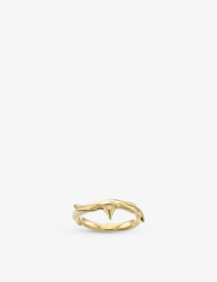 Shaun Leane Rose Thorn Yellow Gold-plated Vermeil Ring In Yellow Gold Vermeil