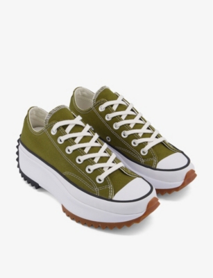 converse white canvas trainers