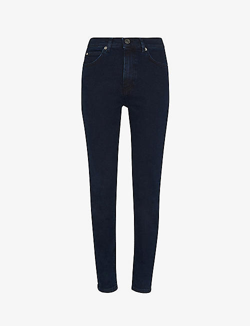 WHISTLES: Sculptured skinny mid-rise stretch-denim jeans
