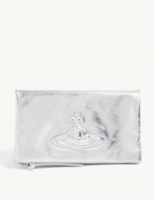 Vivienne westwood silver sales clutch bag