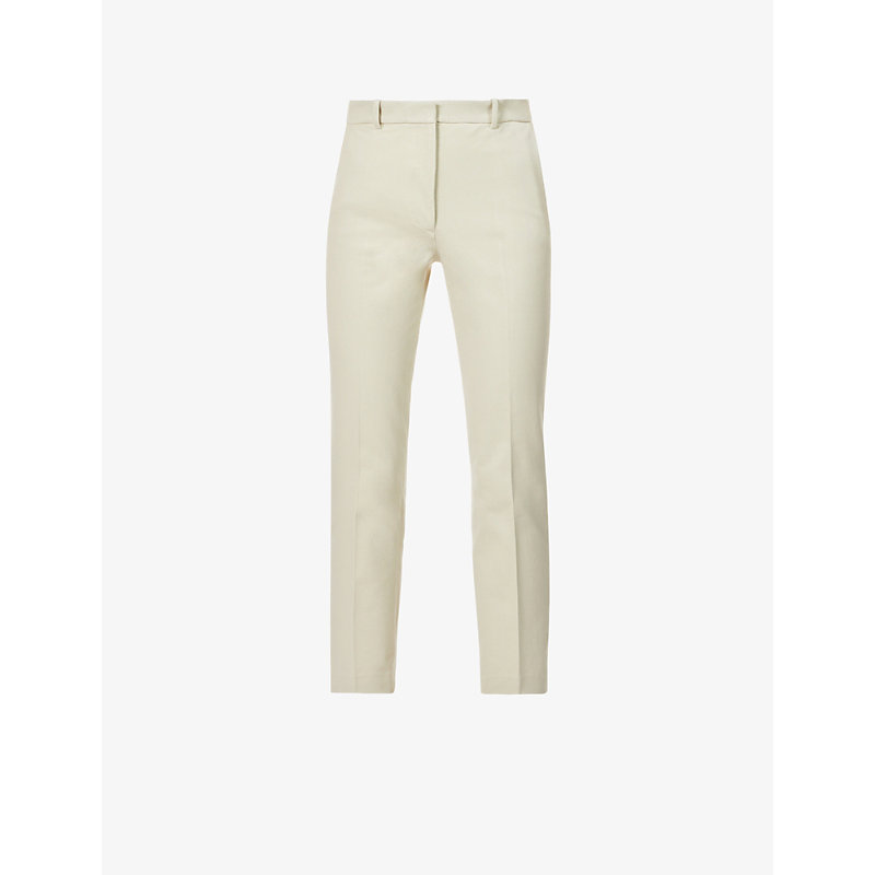 JOSEPH WOMENS MASTIC COLEMAN TAPERED MID-RISE WOVEN TROUSERS 14,R03712948