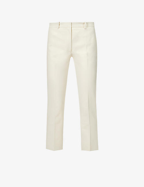 JOSEPH: Bing cropped slim-leg mid-rise stretch-cotton trousers