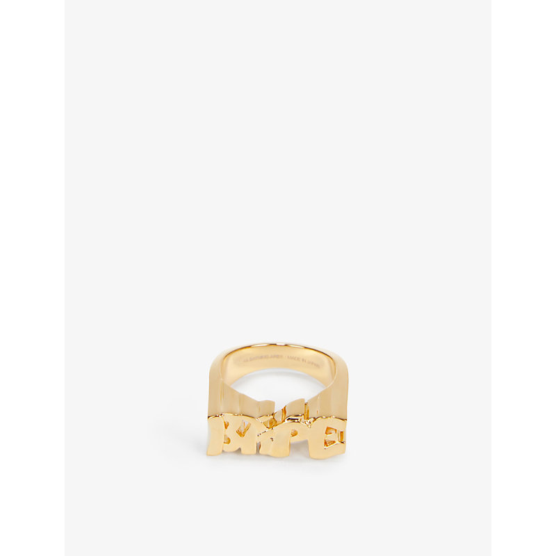 A Bathing Ape Branded Silver-tone Ring
