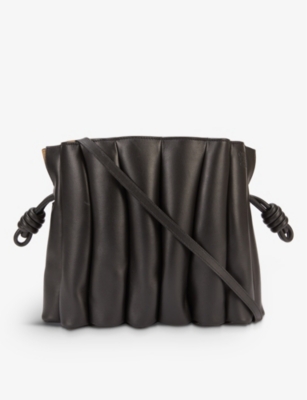 loewe flamenco ondas pleated leather clutch