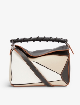 loewe puzzle small leather shoulder bag