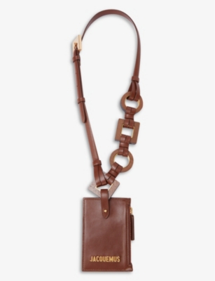 JACQUEMUS - La ceinture Ano removable-pouch leather belt  display picture 2