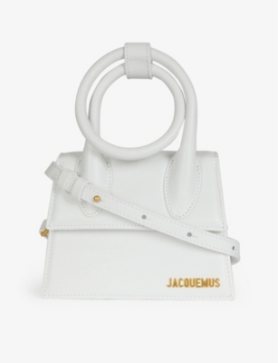 JACQUEMUS: Le Chiquito Noeud medium leather top-handle bag