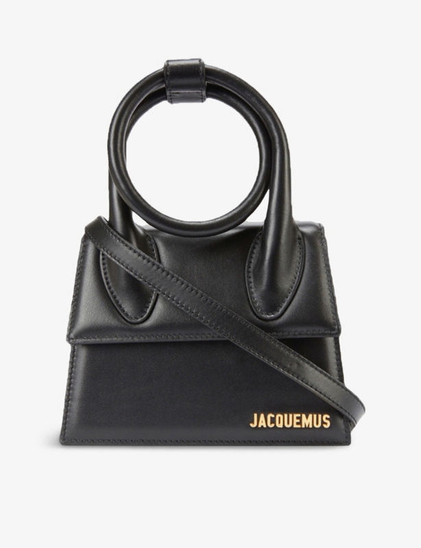 Le Chiquito Noeud medium leather top-handle bag