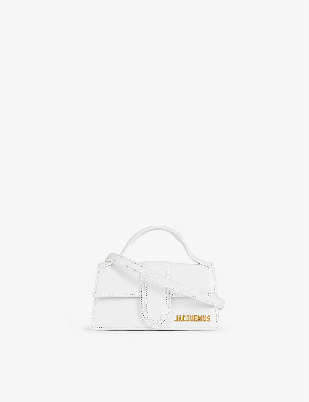 Jacquemus White Le Bambino Leather Top Handle Bag