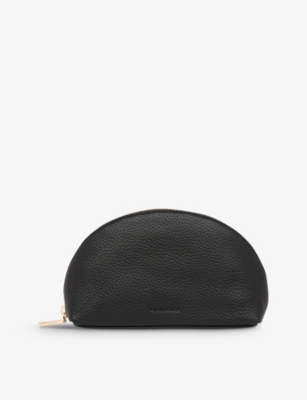 WHISTLES: Nina logo-embossed leather makeup bag