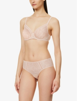 SIMONE PERELE: Comete underwire stretch-lace and mesh bra
