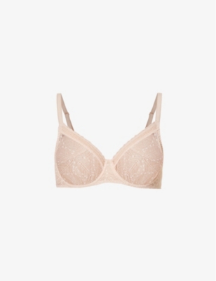 SIMONE PERELE: Comete underwire stretch-lace and mesh bra