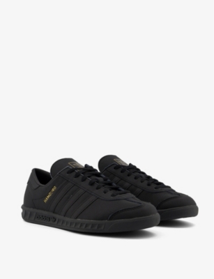 adidas hamburg black leather