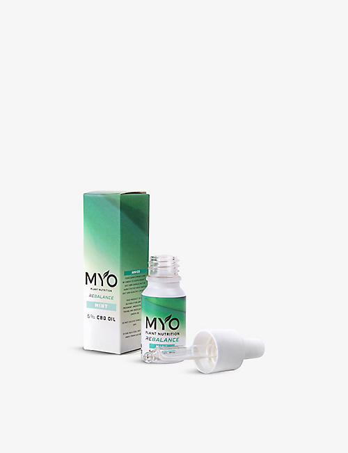 MYO: Rebalance mint-flavoured 500mg CBD oil 10ml